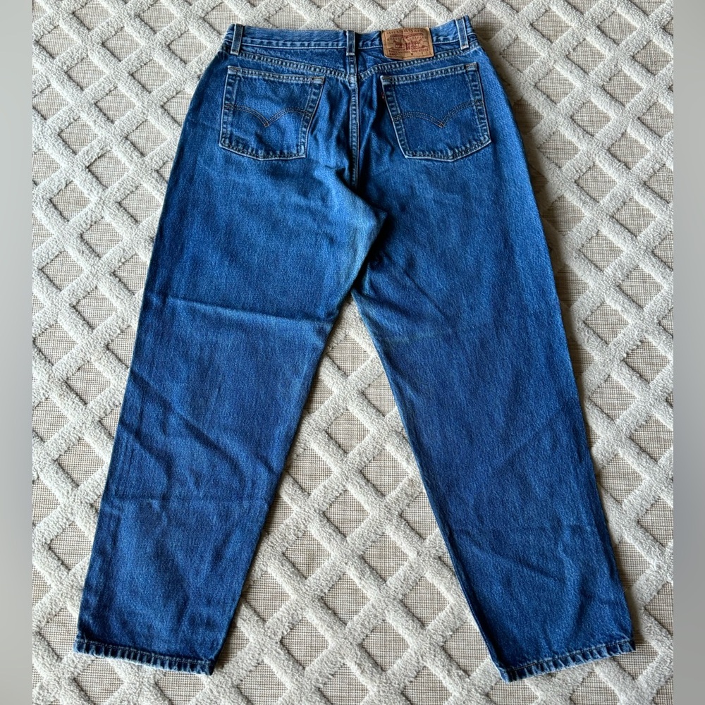 Vintage 90’s Levi’s 560 Loose Fit Straight Leg Blue Denim Jeans Size 14 MIS S - Picture 5 of 16